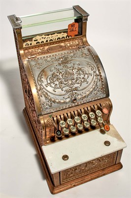 Lot 202 - 313 Model National Cash Register Brass, with...