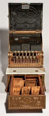 Lot 202 - 313 Model National Cash Register Brass, with...