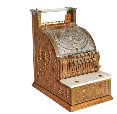 Lot 202 - 313 Model National Cash Register Brass, with...