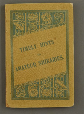 Lot 174 - "KILDEER" [pseud.] Timely Hints to Amateur...
