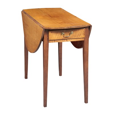 Lot 227 - Federal Figured Maple Pembroke Table Rhode...
