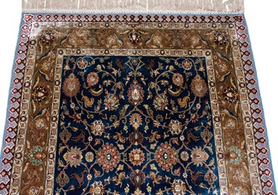 Lot 603 - Silk and Metallic Thread Hereke Rug West...