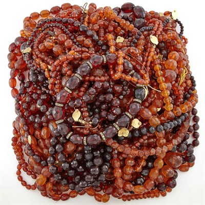 Lot 1822 - Group of Faceted Bead Necklace