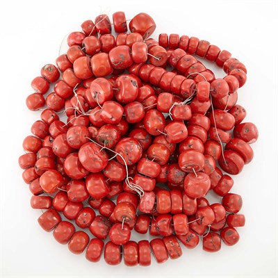 Lot 1829 - Group of Coral Bead Necklaces
