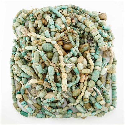 Lot 1824 - Group of Turquoise and Hardstone Bead Necklaces