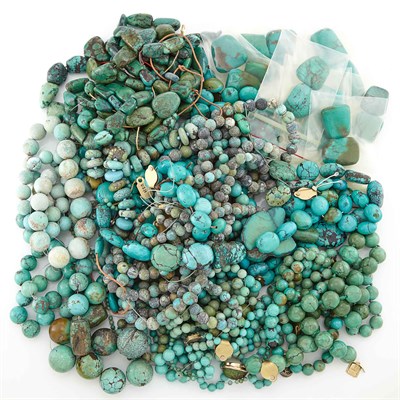 Lot 1828 - Group of Turquoise Bead Necklaces