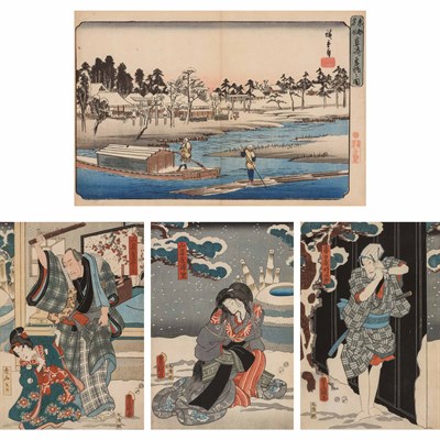 Lot 8 - Ando Hiroshige (1797-1858) Fine Weather after...