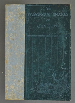 Lot 196 - L. S. J. Remarks on the Poisonous Snakes of...
