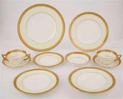 Lot 320 - Mintons Gilt-Decorated Porcelain Partial...