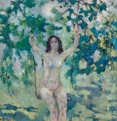 Lot 2074 - Attributed to Arthur Beecher Carles The Garden...