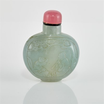 Lot 273 - Chinese Jadeite Snuff Bottle Qing Dynasty Of...