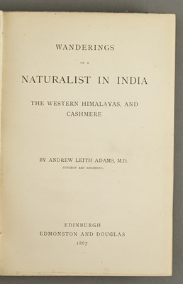 Lot 3 - ADAMS, ANDREW LEITH Wanderings of a Naturalist...