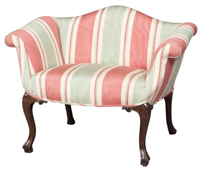 Lot 545 - George III Mahogany Small Settee Height 29 1/2...