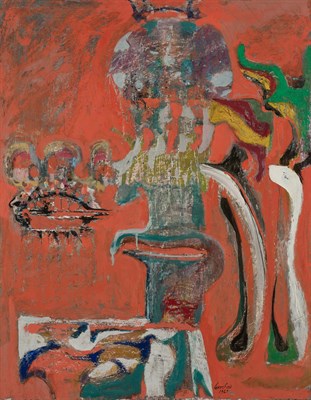 Lot 1035 - Ron Gorchov American, b. 1930 Minaret, 1960...