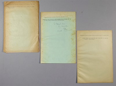 Lot 45 - [BOMBAY NATURAL HISTORY SOCIETY] Three...