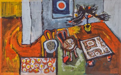 Lot 1082 - Ahmed Parvez Pakistani, 1926-1979 (i) Untitled,...