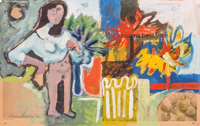 Lot 1083 - Ahmed Parvez Pakistani, 1926-1979 (i) Untitled,...