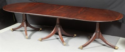 Lot 384 - George III Mahogany Three-Pedestal Dining...
