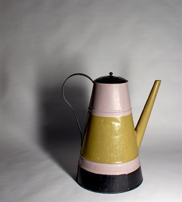 Lot 240 - Painted Metal Oversized Teapot Height 28 inches.