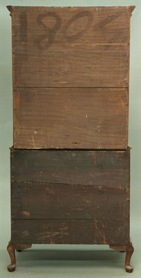 Lot 223 - Queen Anne Maple Chest on Chest With five...