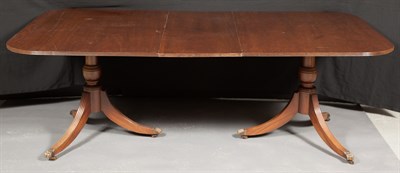 Lot 192 - George III Style Mahogany Two-Pedestal Dining...