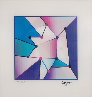 Lot 1118 - Yaacov Agam INTIMATE STAR Agamograph, signed...