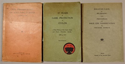 Lot 73 - [CONSERVATION] Three titles on conservation...