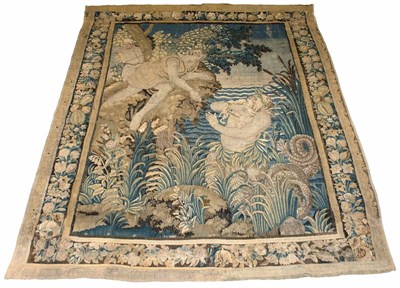 Lot 411 - Aubusson Tapestry France, 17th century With...