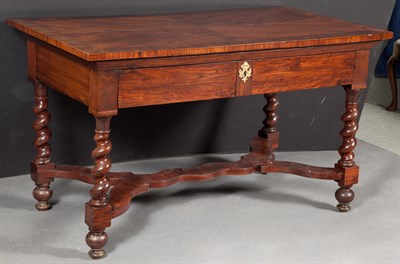 Lot 355 - Continental Baroque Kingwood Writing Table The...