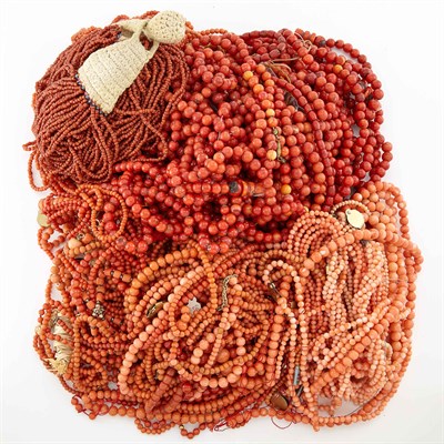 Lot 1846 - Group of Coral Beads