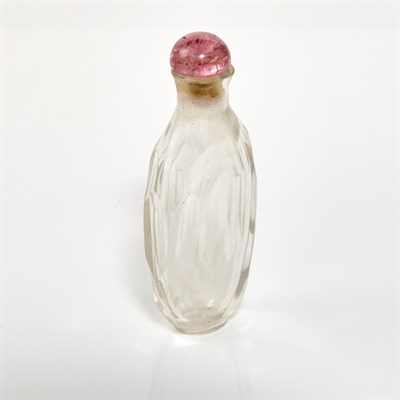 Lot 186 - Chinese Clear Glass Snuff Bottle Probably...