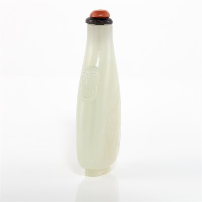 Lot 298 - Chinese White Jade Snuff Bottle 18th/19th...