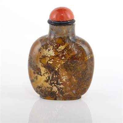 Lot 191 - Chinese Moss Agate Snuff Bottle 18th/19th...