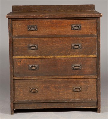Lot 479 - Gustav Stickley Arts and Crafts Oak Tall Chest...