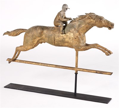 Lot 426 - Gilt Copper and Zinc Horse and Jockey...