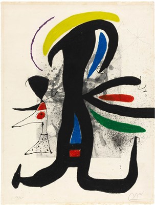 Lot 114 - Joan Miró UNE TELLE ET SON PETIT MARI (D. 540)...