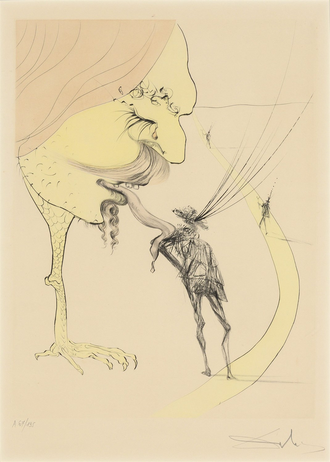 Lot 43 - Salvador Dalí PICASSO: A TICKET FOR GLORY (F....