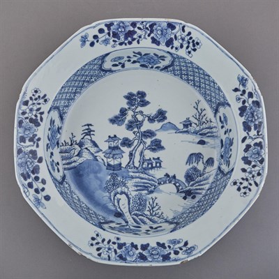 Lot 201 - Chinese Export Octagonal Form Dish Late 18th...
