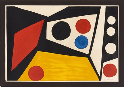 Lot 17 - Alexander Calder COMPOSITION WITH CIRCLES...