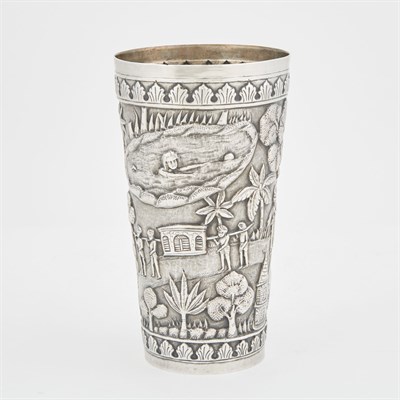 Lot 57 - Indian Silver Beaker Circa 1895, Calcutta The...