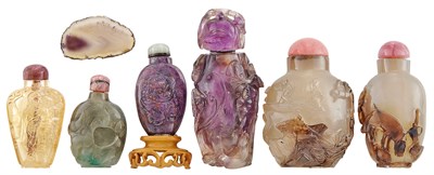 Lot 267 - Group of Six Chinese Snuff Bottles Comprising...