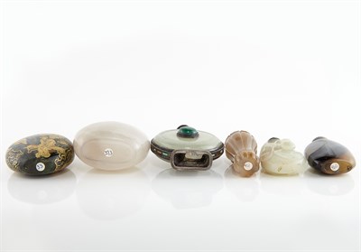 Lot 305 - Group of Six Chinese Snuff Bottles Qing...