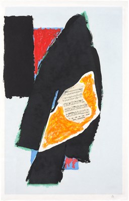 Lot 123 - Robert Motherwell BLACK FOR MOZART (E./B. 521)...