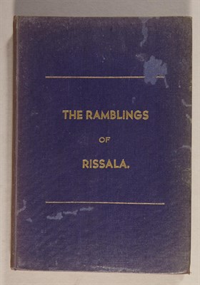 Lot 106 - E. W. D. V. The Ramblings of Rissala. N.p....