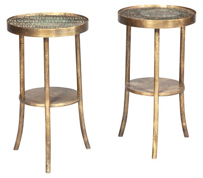 Lot 305 - Pair of Philip and Kelvin Laverne Patinated...