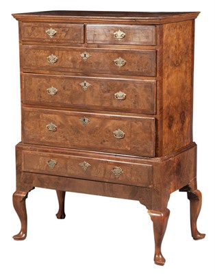 Lot 140 - George II Inlaid Walnut Chest on Stand Height...