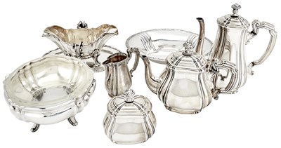 Lot 222 - Group of Continental Silver Table Articles...