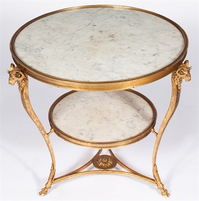 Lot 526 - Pair of Louis XVI Style Gilt-Bronze and Marble...