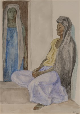 Lot 1013 - Francisco Zuniga Mexican, 1912-1998 La Puerta...