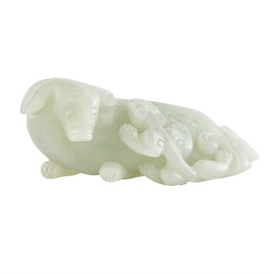 Lot 251 - Chinese Celadon Jade Animal Group Qing Dynasty...